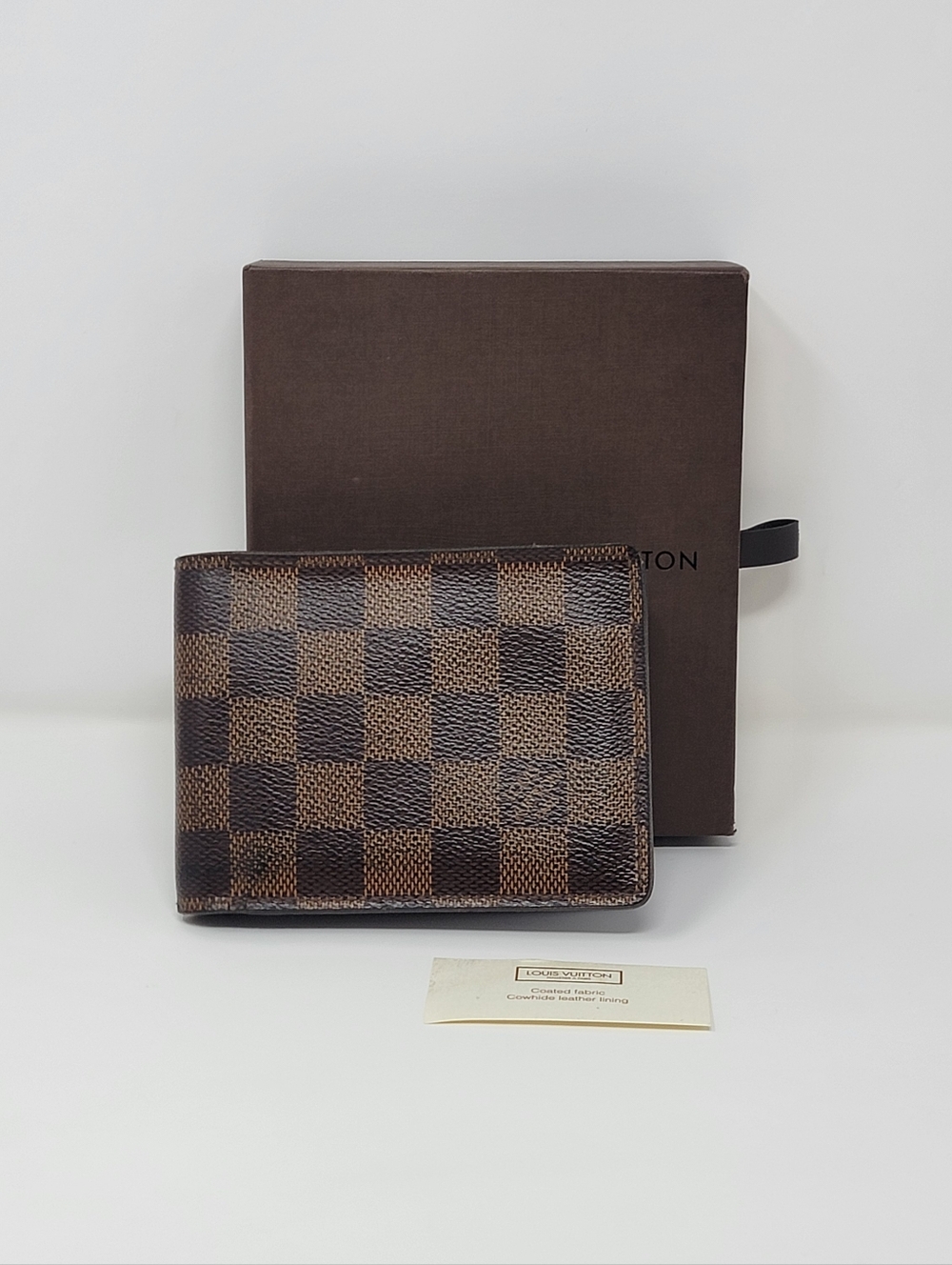 Louis Vuitton Multiple Damier Ebene Mens Bifold Wallet